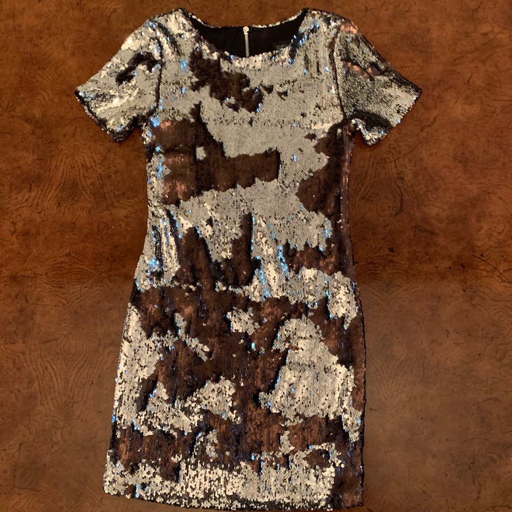 Topshop Mermaid Sequin Cocktail Dress Sz 2